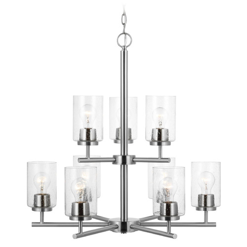 Generation Lighting Oslo 26-Inch Brushed Nickel Chandelier by Generation Lighting 31172-962