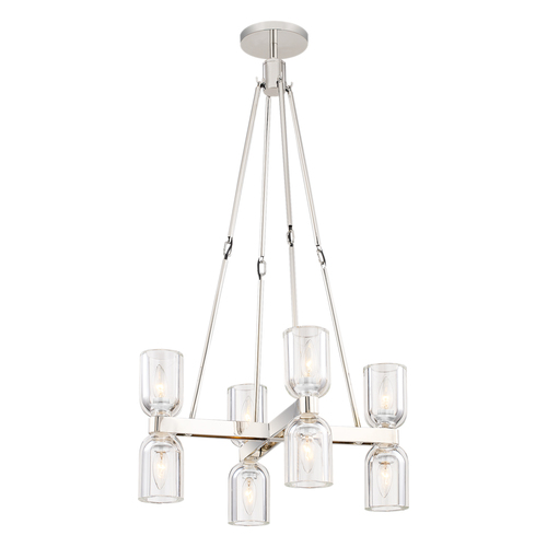 Alora Lighting Alora Lighting Elisa Carlucci Lucian Polished Nickel Chandelier CH338822PNCC