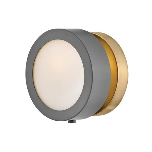 Hinkley Mercer Wall Sconce in Dark Grey & Heritage Brass by Hinkley Lighting 3650DMG