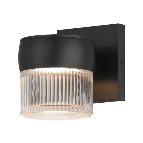 Modular Black LED Outdoor Wall Light by ET2 Lighting