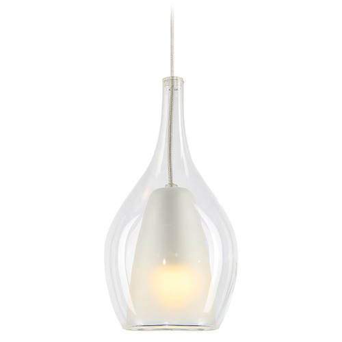 Matteo Lighting Jericho Chrome Mini-Pendant Light with Bowl / Dome Shade