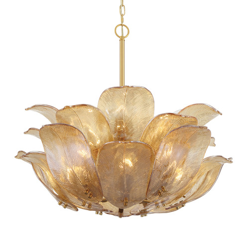 Orchid 10-Light Pendant in Legacy Brass by Metropolitan Lighting