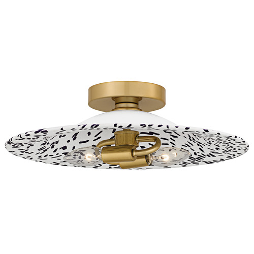 Quoizel Lighting Indigo Light Gold Flushmount Light