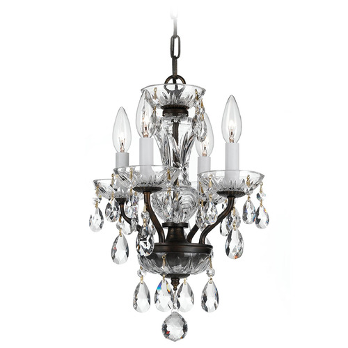 Crystorama Lighting Traditional Crystal English Bronze Crystal Chandelier