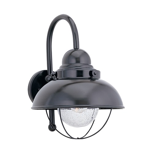 Sebring Outdoor Wall Light in Black by Generation Lighting