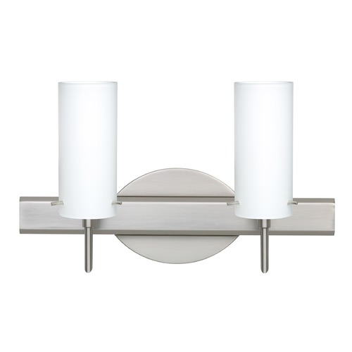 Besa Lighting Besa Lighting Copa Satin Nickel Bathroom Light 2SW-440307-SN