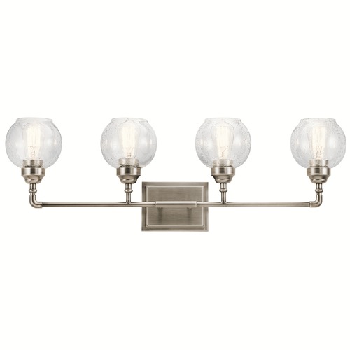 Kichler Lighting Seeded Glass Bathroom Light in Pewter by Kichler Lighting 45593AP