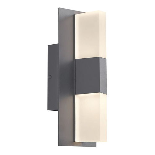 Sean Lavin Lyft 12-In 3000K LED Outdoor Light in Charcoal with Fuse & Surge Protection by VC Modern