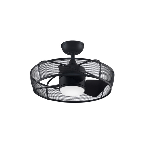 Fanimation Fans Henry Black LED Ceiling Fan with Light