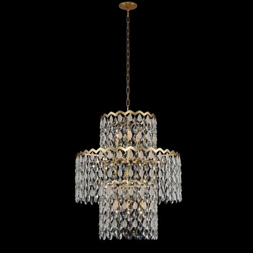 Allegri Lighting Caretta 27-Inch Pendant in Antique Brass by Allegri Crystal 035951-003-FR001