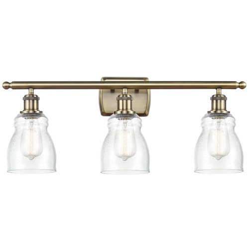 Innovations Lighting Innovations Lighting Ellery Antique Brass LED Bathroom Light 516-3W-AB-G394-LED