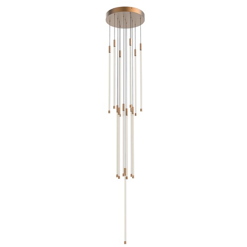 Kuzco Lighting Motif 13-Inch LED Multi-Port Pendant in Brushed Gold by Kuzco Lighting MP75127-BG