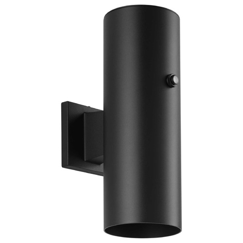Progress Lighting 5in Cyl Rnds Matte Black LED Outdoor Wall Light