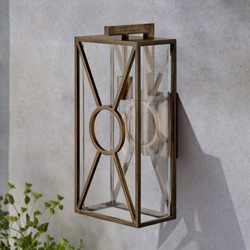 Brixton 18.75-Inch Burnished Bronze Outdoor Wall Light by Hinkley Lighting