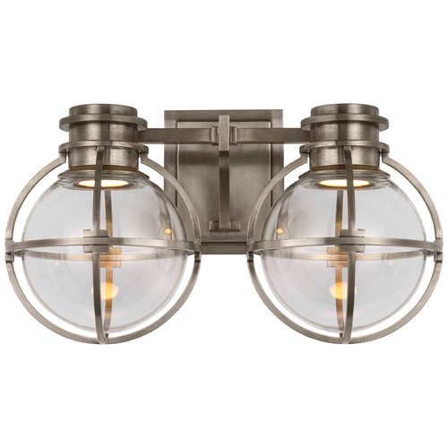 Visual Comfort Signature Collection Chapman & Myers Gracie LED Vanity Light in Nickel by Visual Comfort Signature CHD2482ANCG