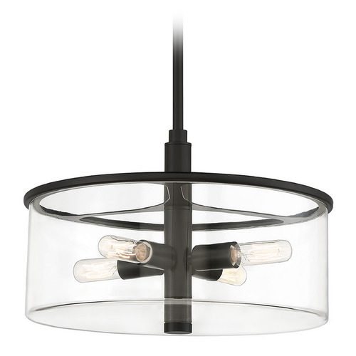 Hailie Flat Black Pendant by Craftmade Lighting