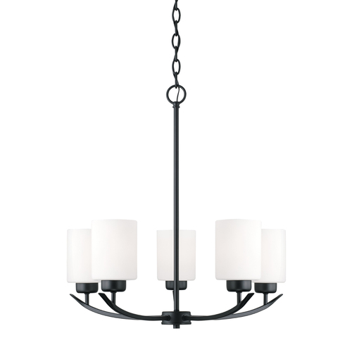 Dixon 5-Lt Chandelier in Matte Black by HomePlace by Capital Lighting