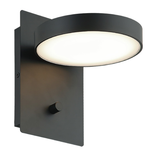 Matteo Lighting Azton Black LED Switched Sconce