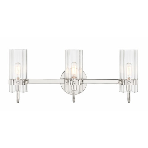 Brook 22-Inch Vanity Light in Polished Nickel by Eurofase Lighting