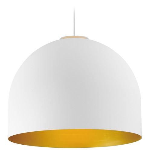 ET2 Lighting Foster White & Gold LED Pendant by ET2 Lighting E34606-54WTGLD