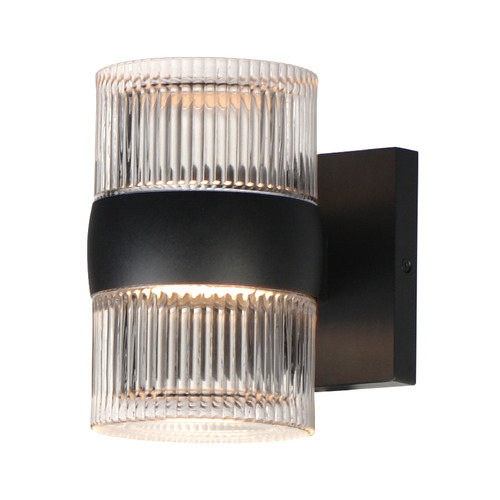 Modular Black LED Outdoor Wall Light by ET2 Lighting