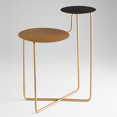 Cyan Design Dena V Bronze and Black Accent Table
