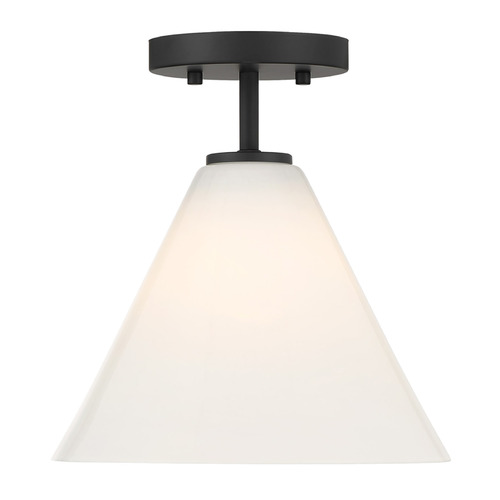 Savoy House Savoy House Lighting Blair Matte Black Semi-Flushmount Light 7-4011-1-89