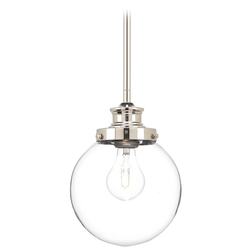 Penn Mini Pendant in Polished Nickel by Progress Lighting