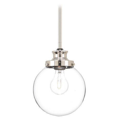 Progress Lighting Penn Mini Pendant in Polished Nickel by Progress Lighting P5067-104