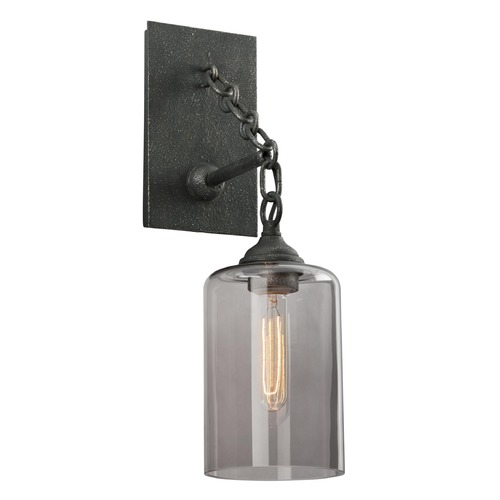Gotham Aged Silver Sconce by Troy Lighting