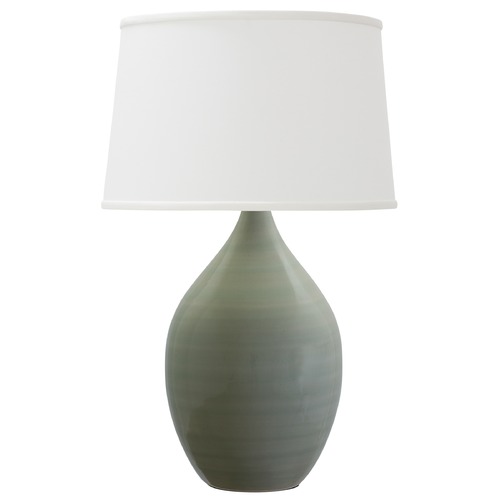 Scatchard Stoneware Celadon Table Lamp by House of Troy Lighting