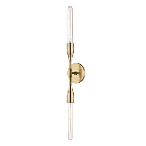 Tara Aged Brass Sconce by Mitzi by Hudson Valley