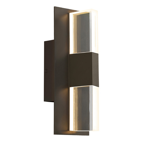 Visual Comfort Modern Collection Sean Lavin Lyft 12-Inch 4000K LED Outdoor Wall Light in Bronze by VC Modern 700OWLYT84012CZUNVS