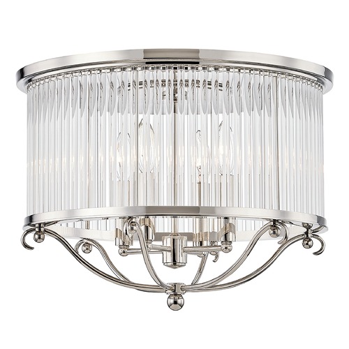 Glass No. 1 Wall Sconce in Polished Nickel by Hudson Valley Lighting