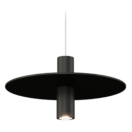 Visual Comfort Modern Collection Mini Ponte Pendant Freejack in Black by Visual Comfort Modern 700FJPNTB-LED930