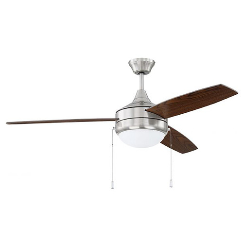 Craftmade Lighting Phaze Energy Star 52-Inch Fan in Brushed Nickel by Craftmade Lighting EPHA52BNK3