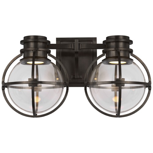 Chapman & Myers Gracie LED Vanity Light in Bronze by Visual Comfort Signature