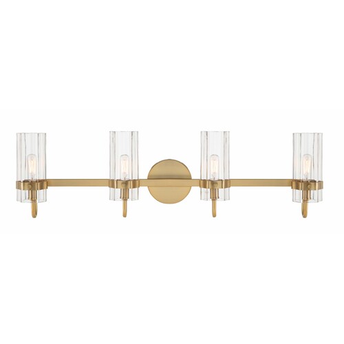 Brook 31-Inch Vanity Light in Brass by Eurofase Lighting