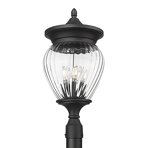 Z-Lite Davina Black Post Light