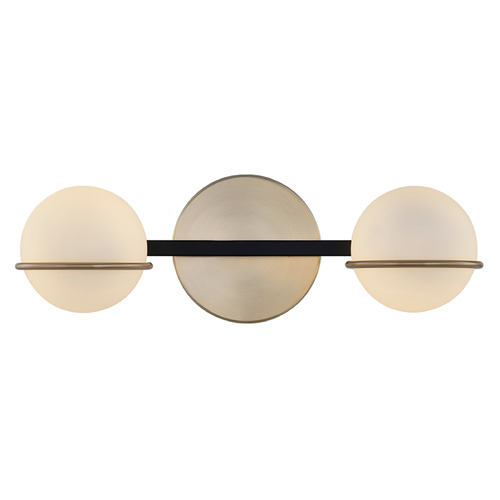 Justice Design Group Justice Design Centric 2-Light Bath Bar FSN-4162-OPAL-MBBR