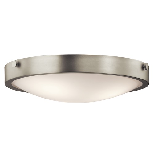 Kichler Lighting Lytham 17.25-Inch Flush Mount in Brushed Nickel by Kichler Lighting 42275NI