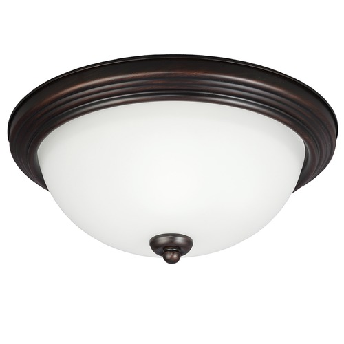 Generation Lighting Geary 10.50-Inch Flush Mount in Bronze by Generation Lighting 77263-710