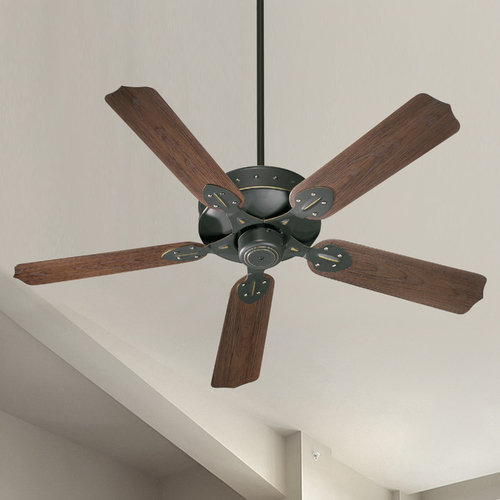 Hudson Old World Ceiling Fan Without Light by Quorum Lighting