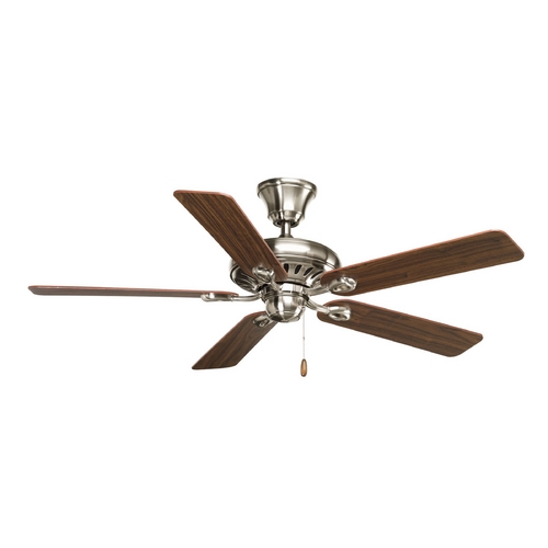 Progress Lighting Signature Brushed Nickel Ceiling Fan by Progress Lighting P2521-09WA