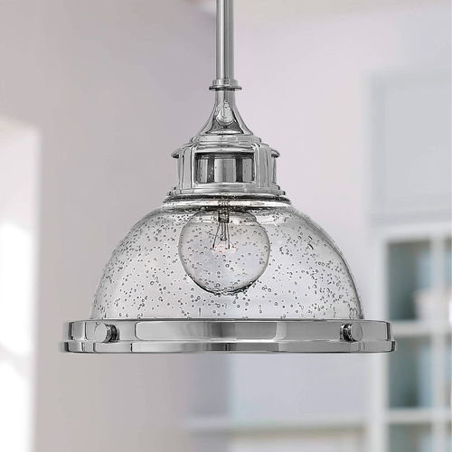 Amelia 11.50-Inch Chrome Pendant by Hinkley Lighting