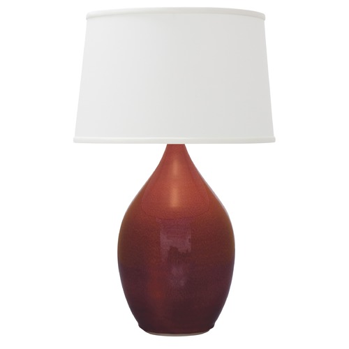 House of Troy Lighting House of Troy Scatchard Crimson Red Table Lamp with Empire Shade GS302-CR