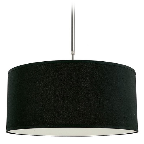 Z-Lite Z-Lite Albion Brushed Nickel Pendant Light with Drum Shade 171-20B-C