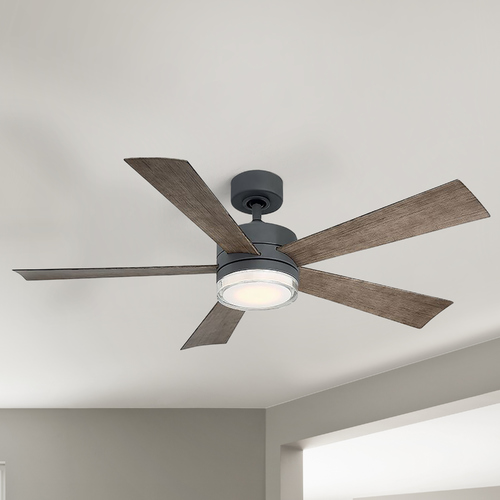 Modern Forms by WAC Lighting Wynd 52-Inch LED Smart Outdoor Fan in Graphite 2700K by Modern Forms FR-W1801-52L27GHWG