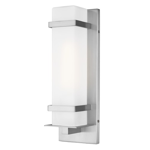 Generation Lighting Alban Satin Aluminum Outdoor Wall Light 8520701-04