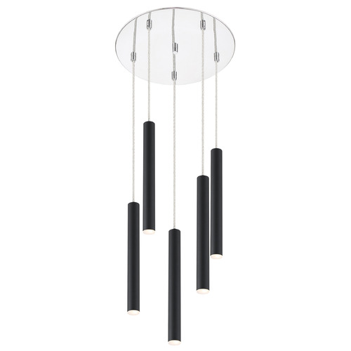 Z-Lite Forest Chrome LED Multi-Light Pendant by Z-Lite 917MP12-MB-LED-5RCH